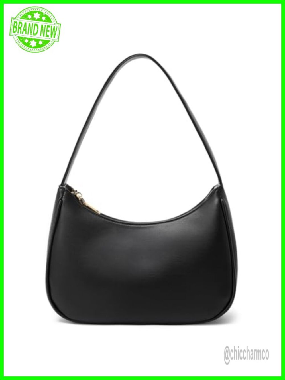 PU Leather Hobo Shoulder Bag Cute Mini Tote Clutch Purse Vegan Travel Handbag